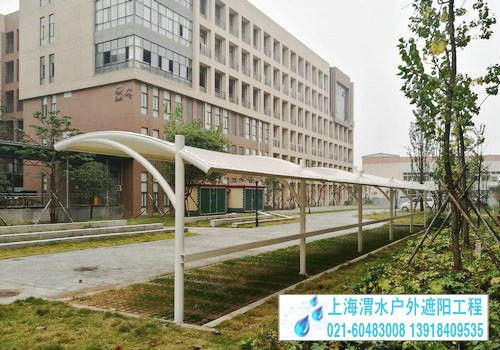 上海宝山区庙行pvc膜结构停车棚制作安装 汽车自行车电瓶车停车蓬