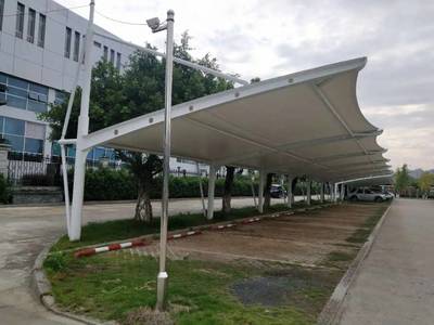 烟台膜结构停车棚/自行车棚充电桩/膜结构汽车棚